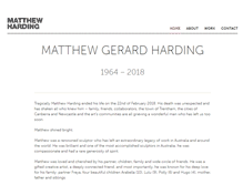 Tablet Screenshot of matthewharding.com.au